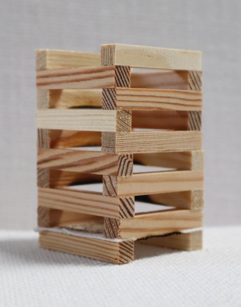 Wooden crib ignition source used during Crib 5 testing